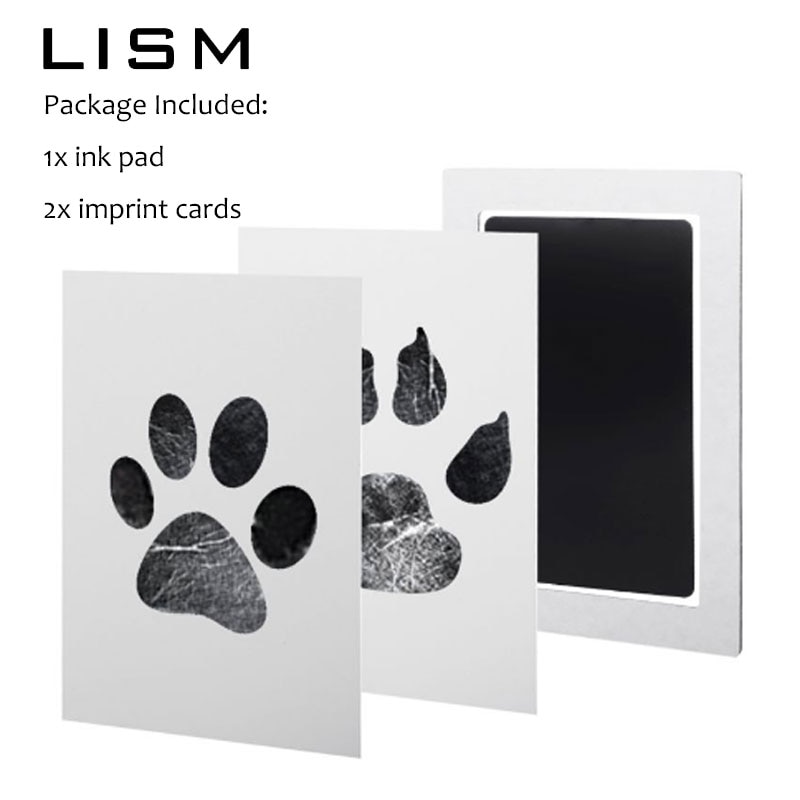 Paw Print Stamp Pad with Imprint Cards